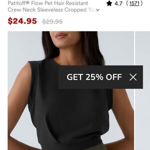 HALARA small cropped top new with tags . Hits at waist